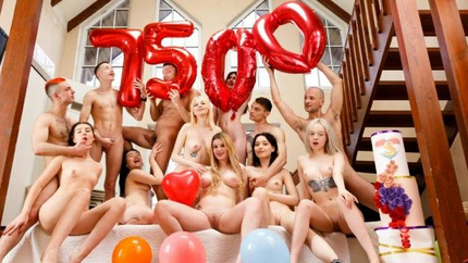 Eva Barbie, Kami Yammy, Sara Bork, Eliz Benson, Korolina Geiman, Hot Pearl - 7500th Celebration in The Mountains (2022 | FullHD)