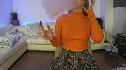 Kitti Kate - 18yo Hot School Girl Kitty Kate Striptease Dancing And Masturbating (2025 | FullHD)