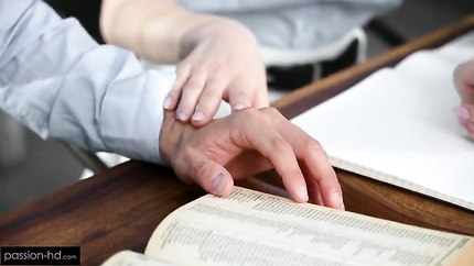 Liz Ocean, Kristof Cale - Tutor Teaches Schoolgirl Slut How To Ride His Cock (2025 | SD)