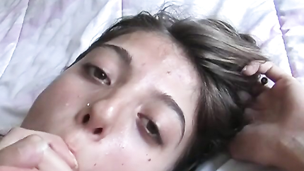 Amazing French teen girl enjoys eating warm sperm (2025 | SD)