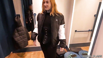 Azura Alii - Big Ass British Student Gets Anal Fucked In Fitting Room And Hotel Corridor By 2 Strangers !!! (2025 | SD)