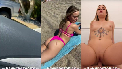 Blonde Babe ANNA CLAIRE CLOUDS Beach Sex with Pink Bikini (2025 | SD)