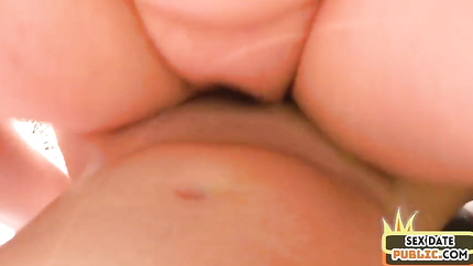 Chubby amateur fucked outdoor in public POV by sex date dude (2025 | SD)