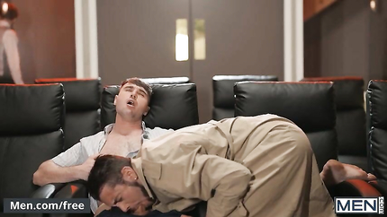 Cinema Usher Troye Dean Finds Dante & Michael Fucking In The Empty Movie Theater After The Movie Ends - Men (2025 | SD)
