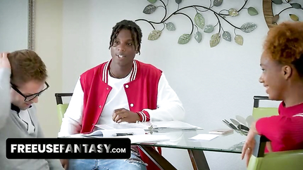 Lacey London, Nicky Rebel, James Cameron - FreeUse Fantasy - Lucky Nerd Gets To Bang His Class Crush During After-Class Tutoring (2025 | SD)