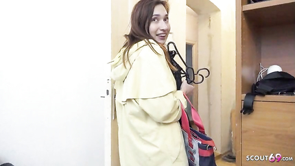 GERMAN SCOUT - Big Dick in Ass for Short Teen Angie Elif at Casting Fuck (2025 | SD)