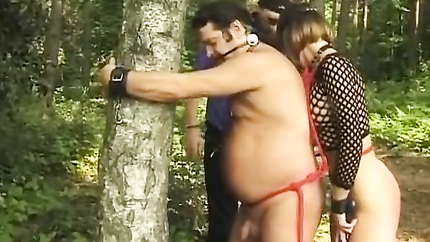 Horny German couple gets tied up and spanked hard in the woods (2025 | SD)