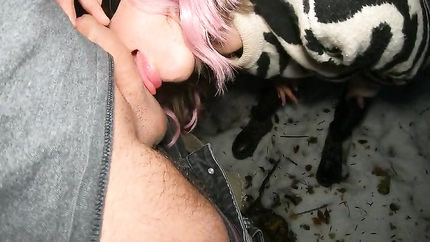 Late night forest walk ends up with anal creampie (2025 | SD)