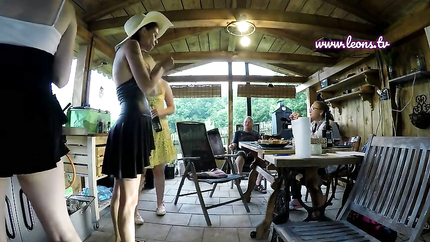 Sweet Angelina, Kizzy Sixx, Ali Bordeaux - No Panties Sexy Neighbor Has a Girls Party Without Underwear but with Skirts and Summer Dresses Only (2025 | SD)