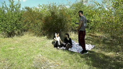 Outdoor Threesome, Deepthroat and Cumshot with Sexy Chicks (2025 | SD)
