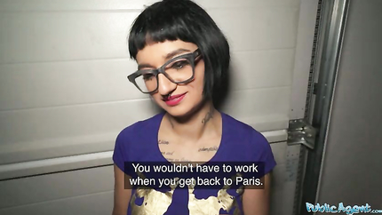 Public Agent French babe Candy Scott has her wet pussy filled by a big dick (2025 | SD)