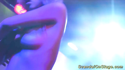 Busty Babe Naked on Public Stage (2025 | HD)