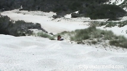 Teen lesbians on the beach (2025 | SD)