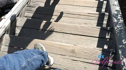 Juniper Ren - Amateur Model BTS car fun and vacation and massive foreplay in the car warming your cock up for later POV (2025 | SD)