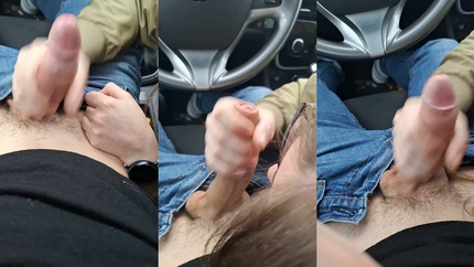 Fat German Slut gives Blowjob in a Public Car and Swallows Cum (2026 | SD)
