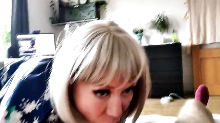 Jolly MILF sadly but intently sucks her husband's cock after a long separation due to her own stupidity... (2026 | SD)