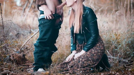 My first video with sound! Deep blowjob in the woods & huge cum load in my mouth - clothedpleasures (2026 | SD)