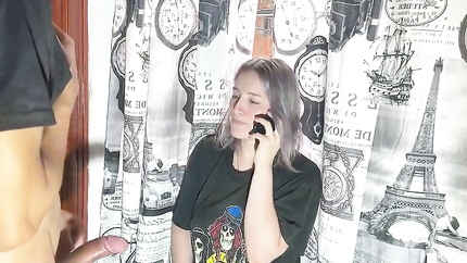 MY STEPSON FUCKS ME WHILE I'M ON CALL WITH MY HUSBAND (2026 | SD)