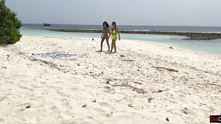 Katty West - Pervert Jerks off Busty MILF and Her Stepdaughter and Cums on Their Faces While They Sunbath (2026 | SD)