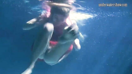 Russian lesbian girls swimming in the pool (2026 | SD)