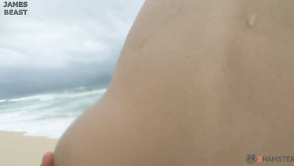 Sexy wife playing with husbands dick on a empty beach - Amateur Russian couple (2026 | SD)