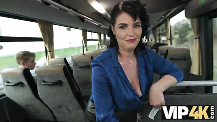 Federika, Charlie Dean - VIP4K. Pretty big titted lady is fucking in the bus (2026 | SD)