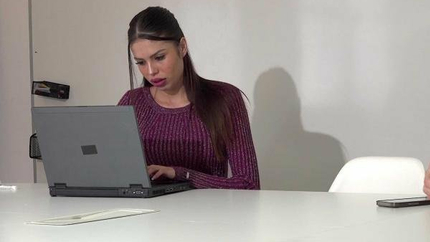 Macarena Lewis - The maintenance man had to cool down the horny secretary (2024 | FullHD)