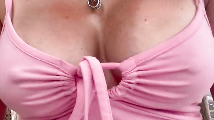 Italia Hot Big Tits Milf Artemisia Love Walking around LA Showing her juicy boobs in a pink dress (2026 | SD)