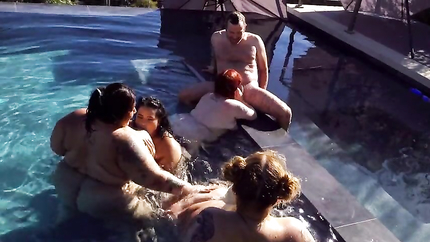 Busty Bexx, Crystal Blue - Jeff’s Models Pool Party Orgy (2026 | SD)