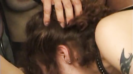 Slave girl in black crotchless latex gets pussy fucked (2026 | SD)