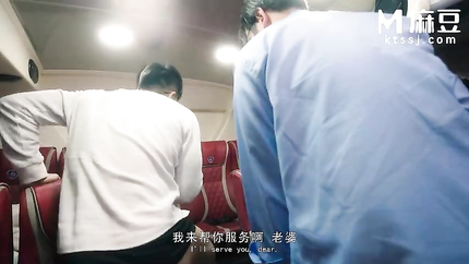 ModelMedia Asia - The daring couple having sex secretly in the backseat of the bus (2026 | SD)
