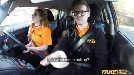 Ella Hughes, Ryan Ryder - Fake Driving Instructor fucks his cute ginger teen student in the car and gives her a creampie (2026 | SD)