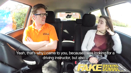 Fake Driving School Sexy horny new learner has a secret (2026 | SD)