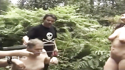 Tied up milf gets punished outdoors (2026 | SD)