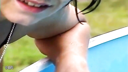Training of joha spanking her ass in the backyard (2026 | SD)