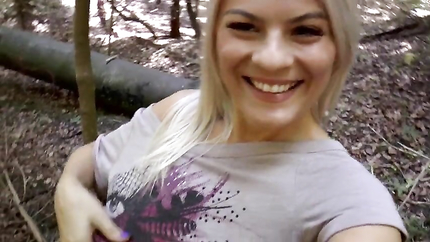 Jasmine Rouge, Titus Steel - Amateur young couple love outdoor fuck in the forest (2026 | SD)