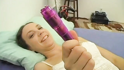 Brunette in pigtails uses a toy on her hairy pussy (2026 | SD)