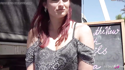 Melina May - GERMAN SCOUT - REDHEAD TEEN MELINA CHEAT AT HOLIDAY PICK UP (2026 | SD)