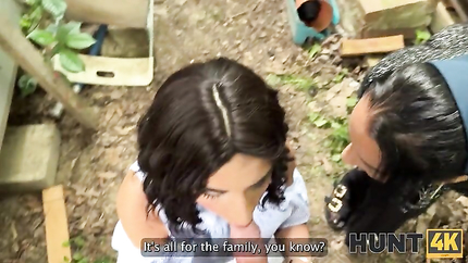 Valentina Sierra, Lola Danger, Denis Marti - HUNT4K. Hunter loved the outdoor sex with a hot brunette chick (2026 | SD)
