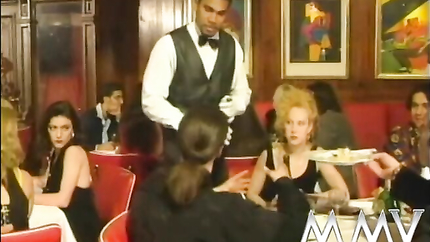 Dolly Golden, Shasta, Conny Dachs - Hot slags fucking at dinner gangbang in classive movie (2026 | SD)