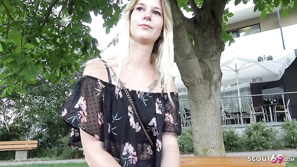Lara Blond - GERMAN SCOUT - 18yr College Teen Lara Talk to Fuck Casting (2026 | SD)