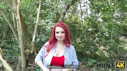 Miss Olivia, Stanley Johnson - HUNT4K. Little redhead whore with natural tits showed her sex skills in public in front of her BF (2026 | SD)