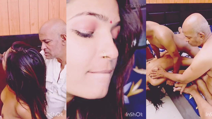 Aniket fucked Sanjana with the old man and gave her a cock. (2026 | SD)