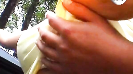 Hot German blonde getting filled while masturbating in the woods (2026 | SD)