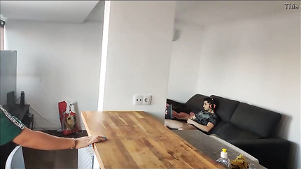 I caught my stepfather masturbating and I did the same, anal masturbation and double penetration on the kitchen table (2026 | SD)