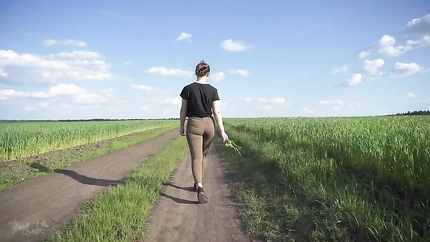 Sexy Milf Walks Outdoors And Teases Cute Panty Lines (2026 | SD)