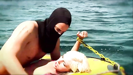 Christine Alexis gets the cum fucked out of her on a raft in the ocean (2026 | SD)