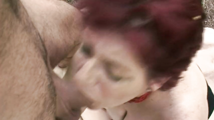 A fat German lady enjoys fucking in the middle of the woods (2026 | SD)