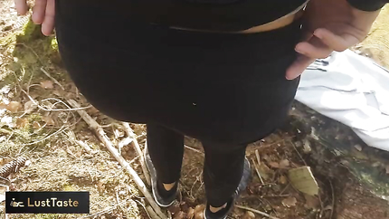 Love fuck me here! Fuck in the woods with cumshot on the ass! LustTaste 4K (2026 | SD)