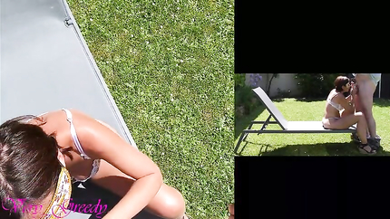 Beautiful MILF in Sexy White Lingerie Gets Fucked Doggystyle Outside and Cums on Her Big Ass (2026 | SD)